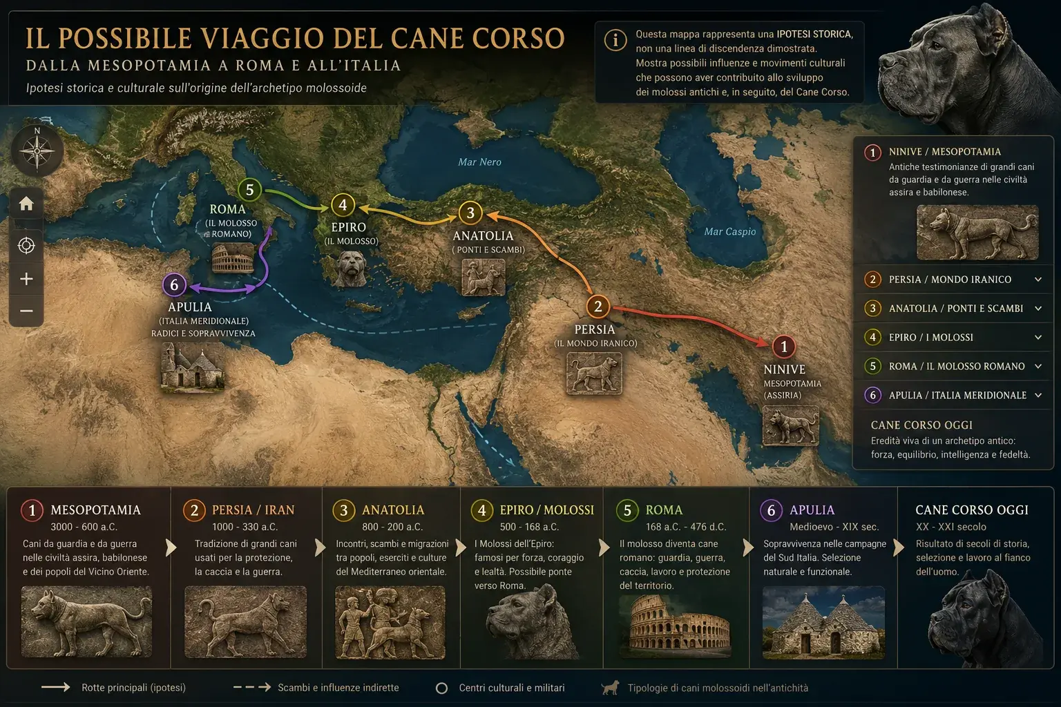Cane Corso development hypothesis in Italy