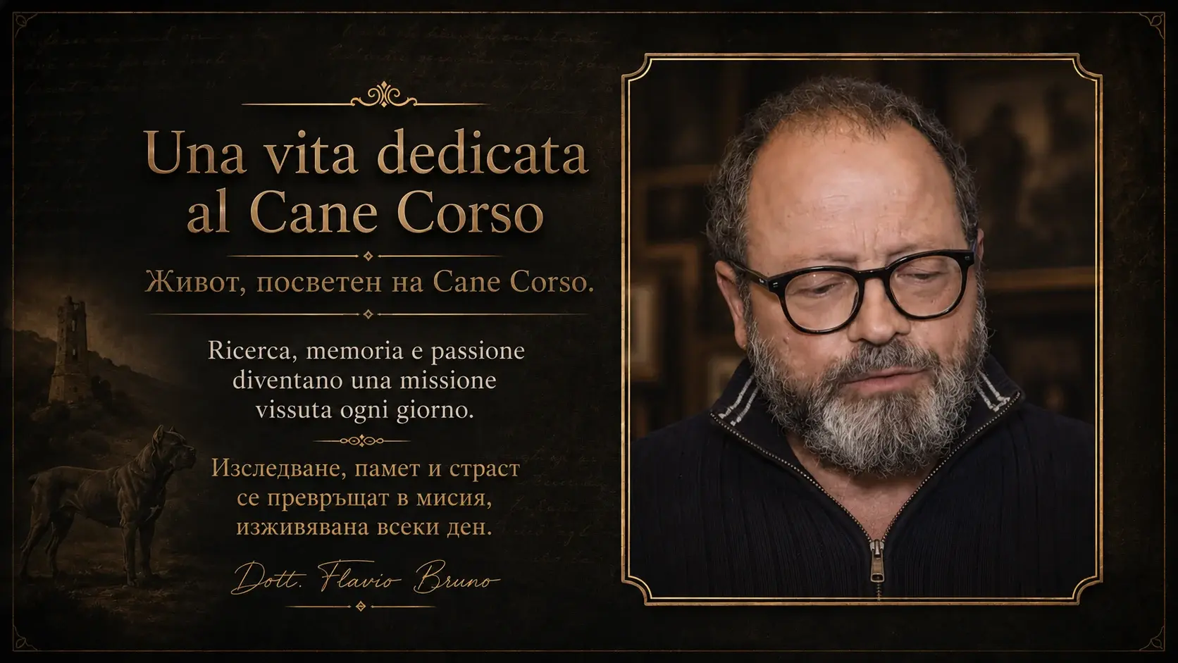 A life dedicated to Cane Corso